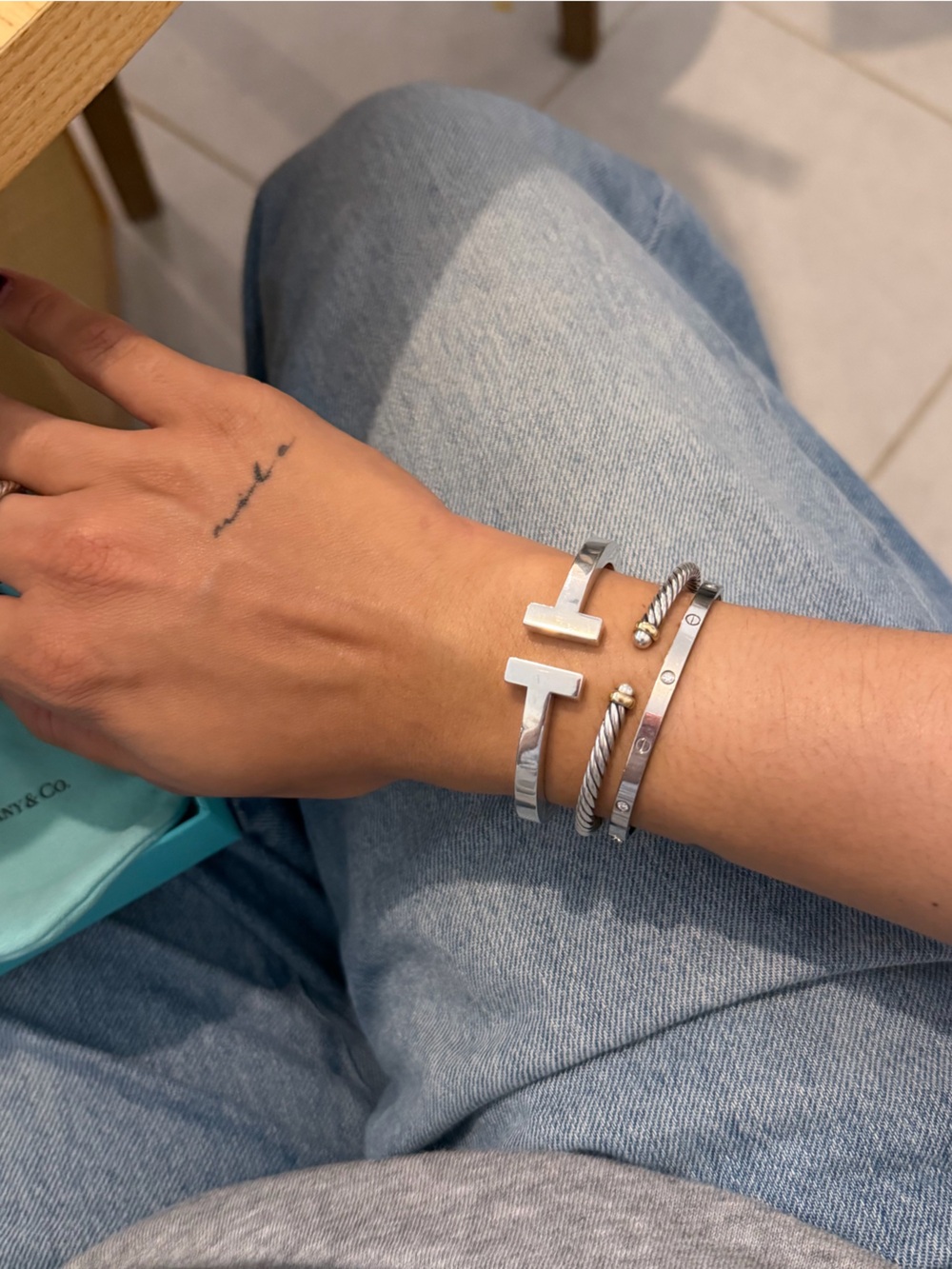 Tiffany T Square Bracelet Sterling Silver (Size Small) Authentic - Picture 14 of 15